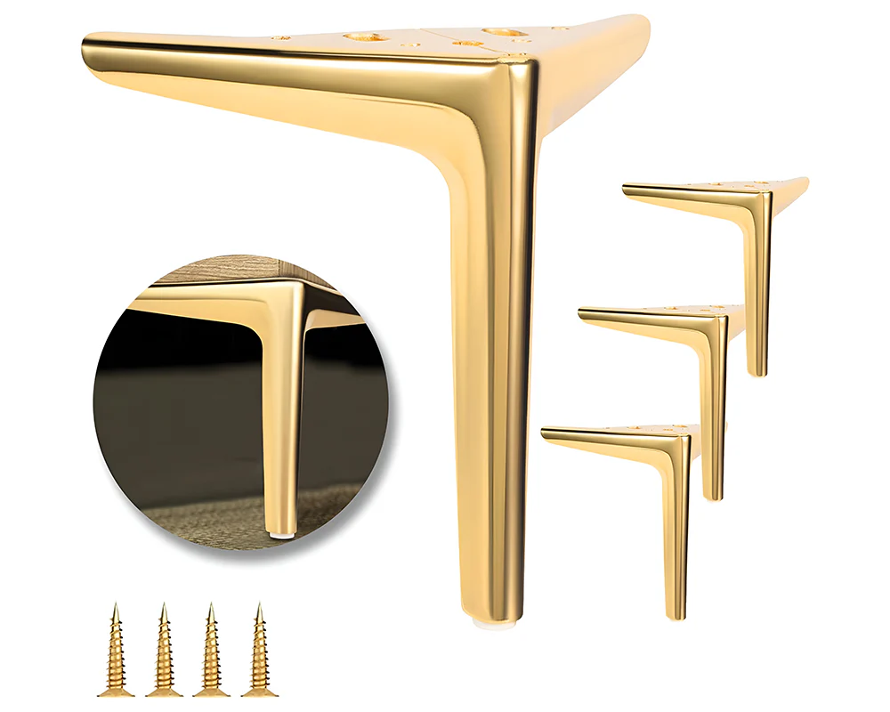 4Pcs Metal Furniture Legs 15cm-Gold - Image 2
