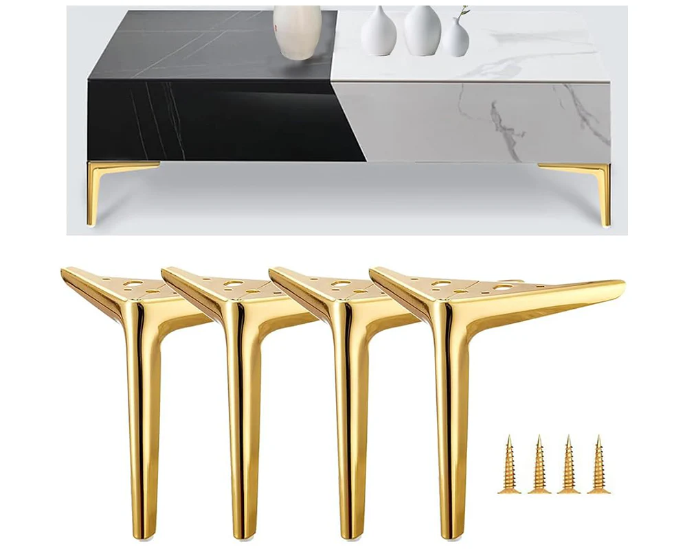 4Pcs Metal Furniture Legs 15cm-Gold - Image 3
