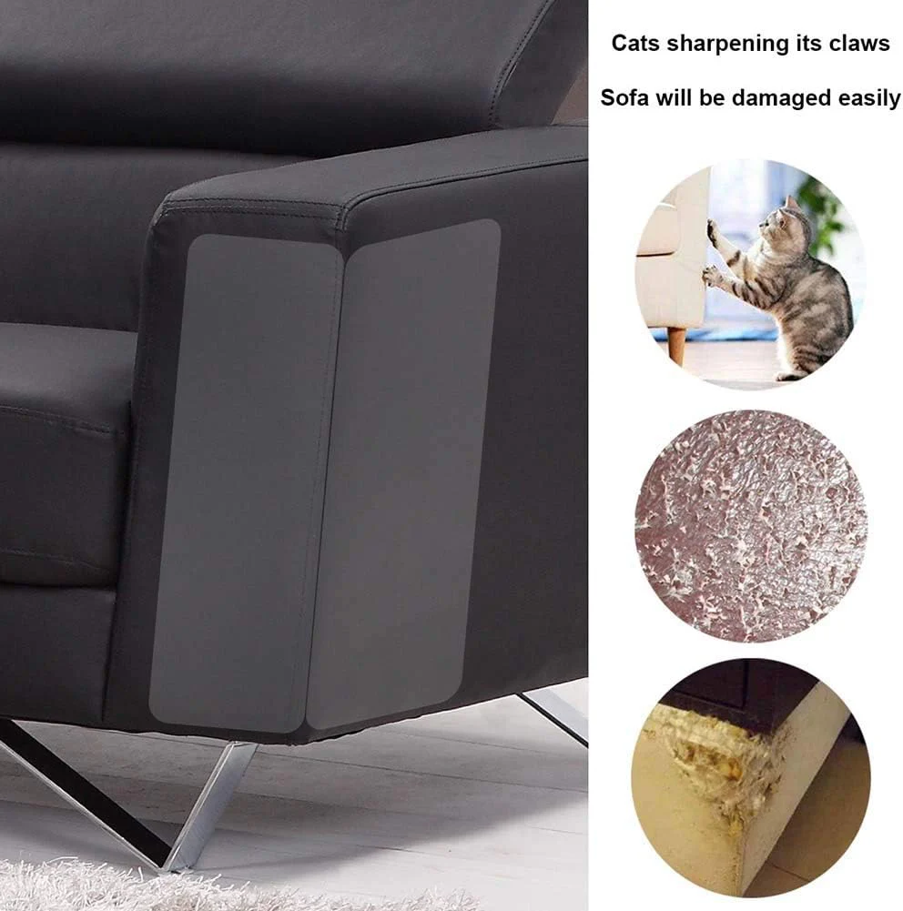 4PCS Pet Cat Anti Scratch Guard Mat Cat Scratching Post Furniture Sofa Protector - Image 9