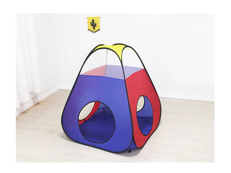 4PCS Pop-Up Square Triangle Tunnel Play Tent Kit Set - Image 7