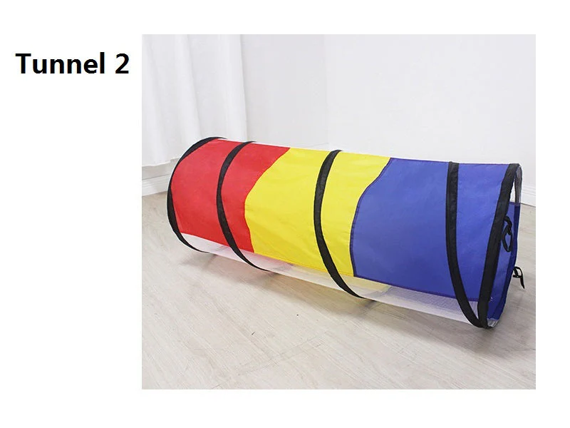 4PCS Pop-Up Square Triangle Tunnel Play Tent Kit Set - Image 9