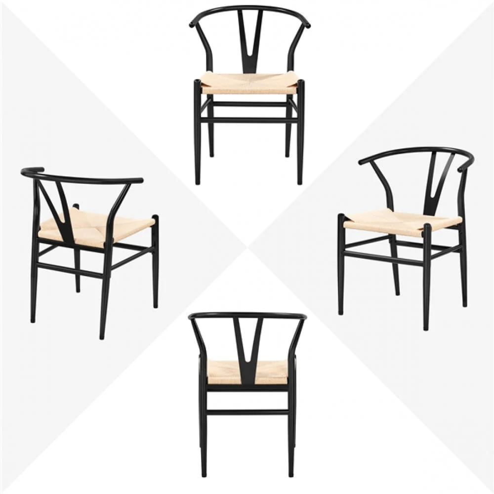 4PCS Weave Arm Chairs - Image 6