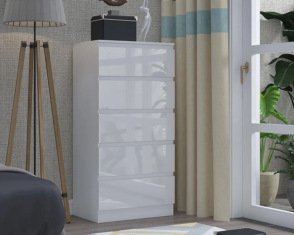 5 Drawers Slim Tallboy - Image 5