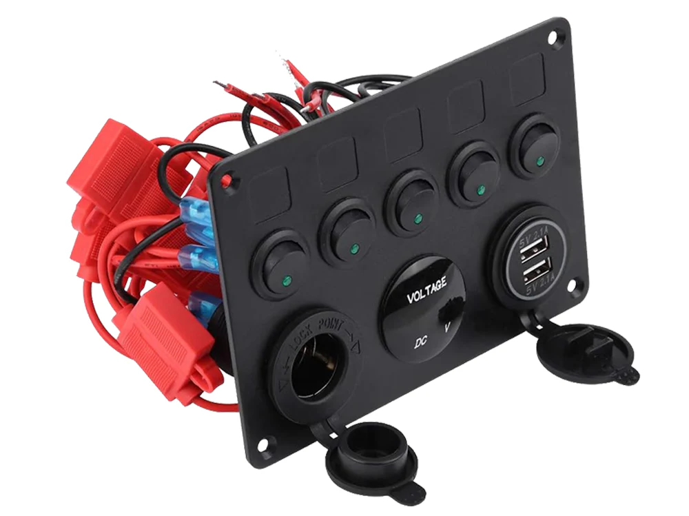 5 Gang Rocker Switch Panel - Image 2