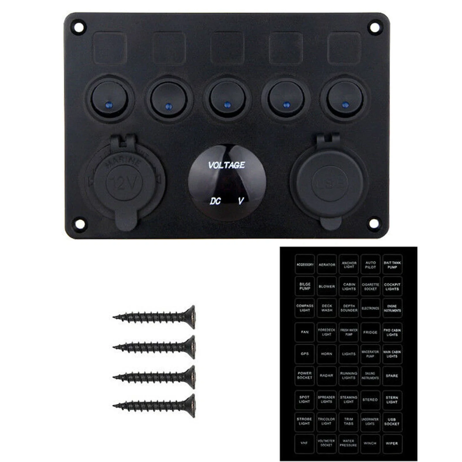 5 Gang Rocker Switch Panel - Image 10