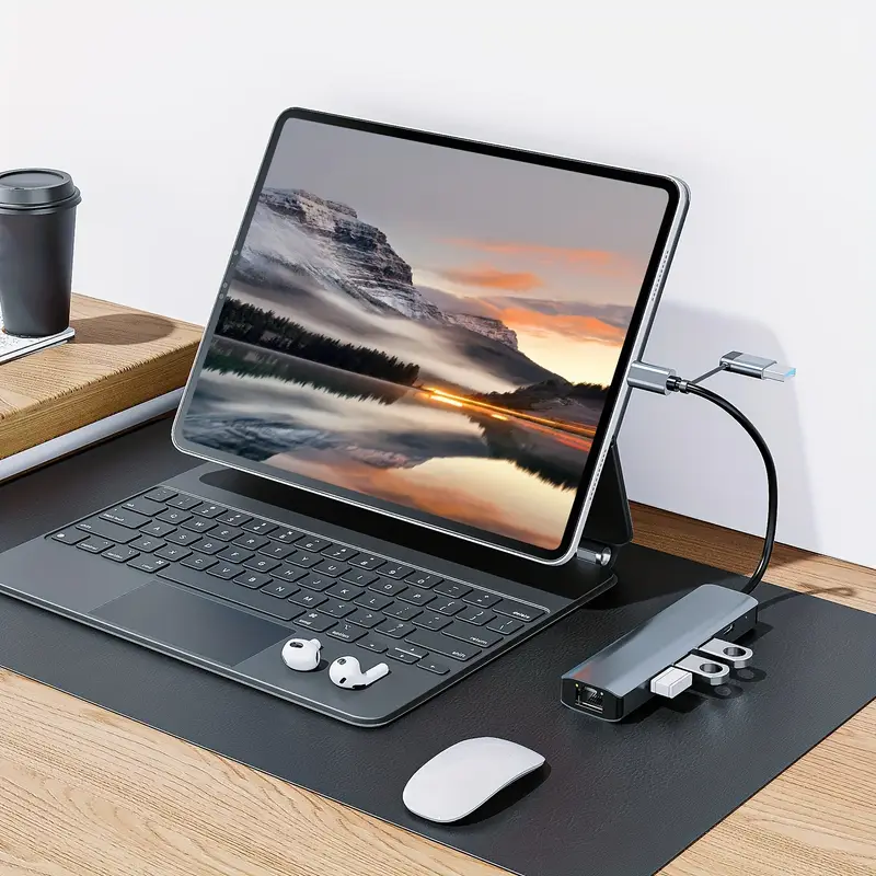 5-in-1 USB Multi-Port Type C Hub USB-C Docking Station with Ethernet - Image 3