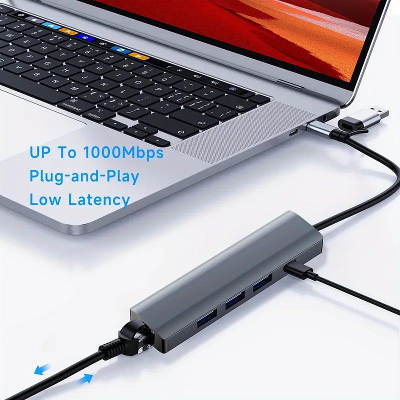 5-in-1 USB Multi-Port Type C Hub USB-C Docking Station with Ethernet - Image 5