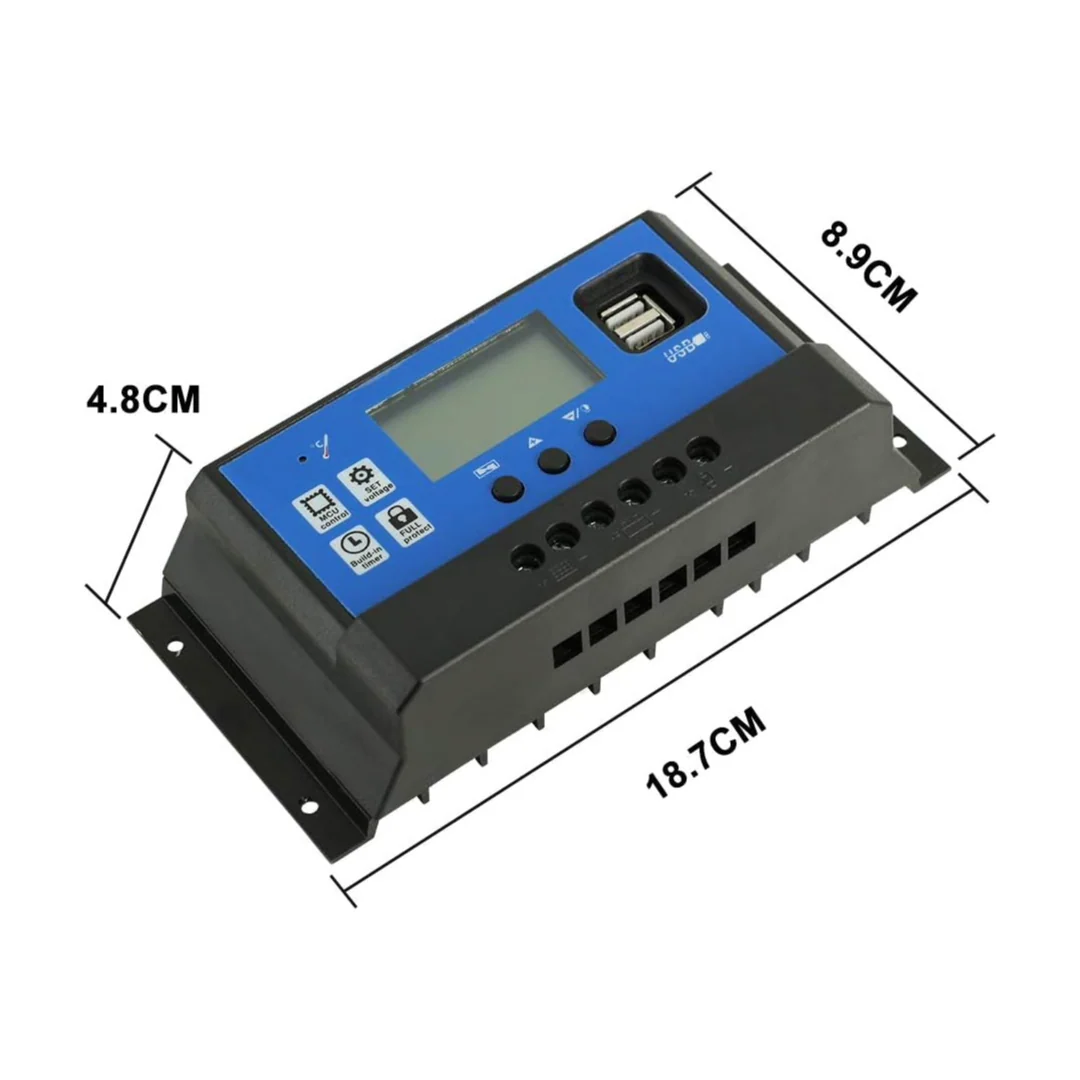 50A Solar Charge Controller USB 12V 24V - Image 2