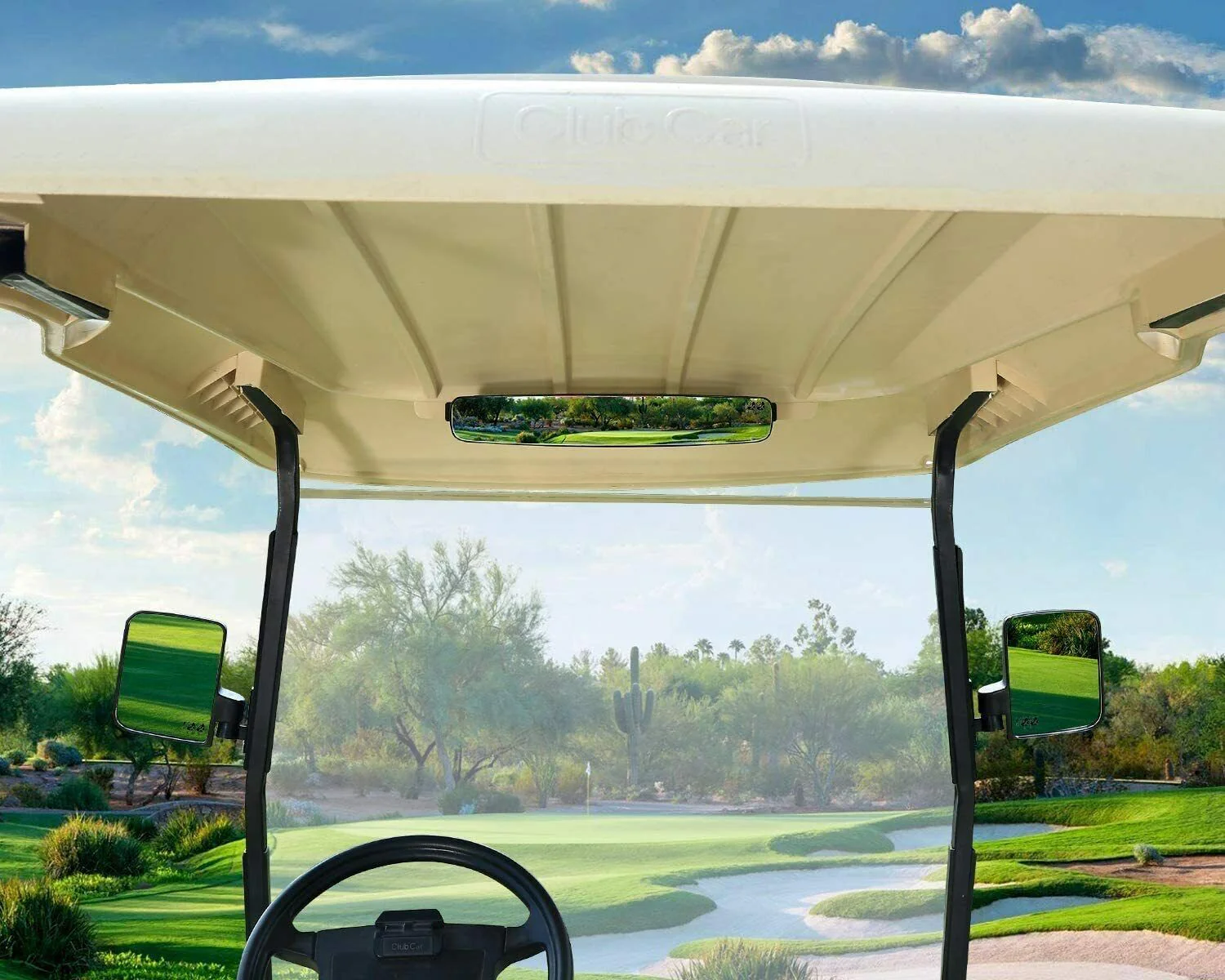 Universal Golf Cart Mirrors Set - Image 4