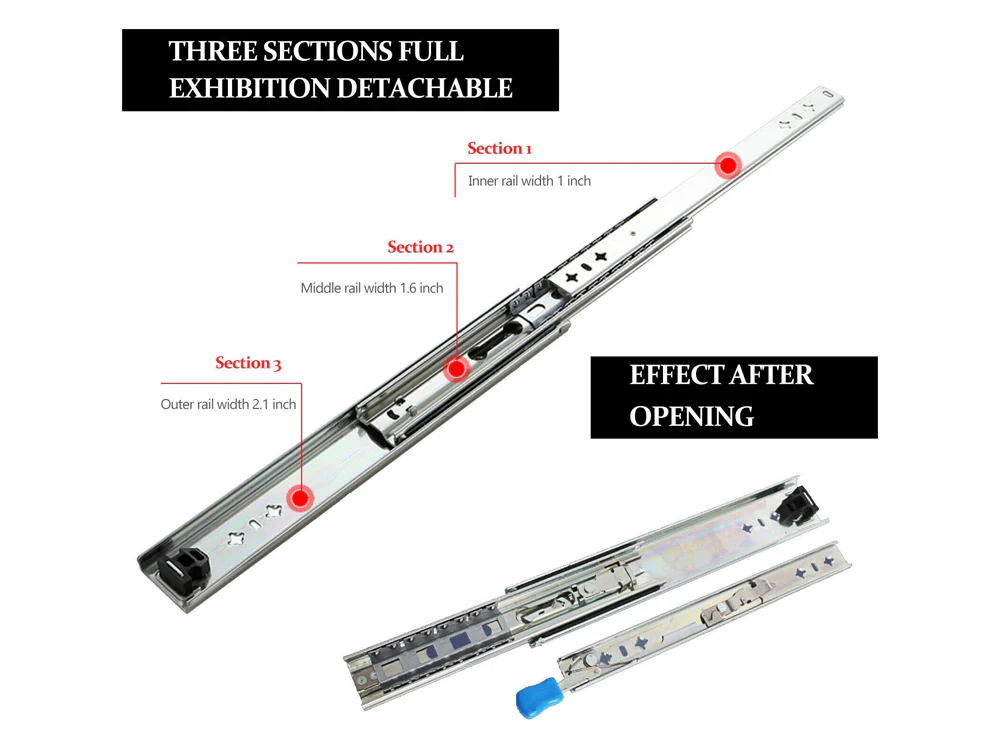 550mm Drawer Slides Runner - Image 8