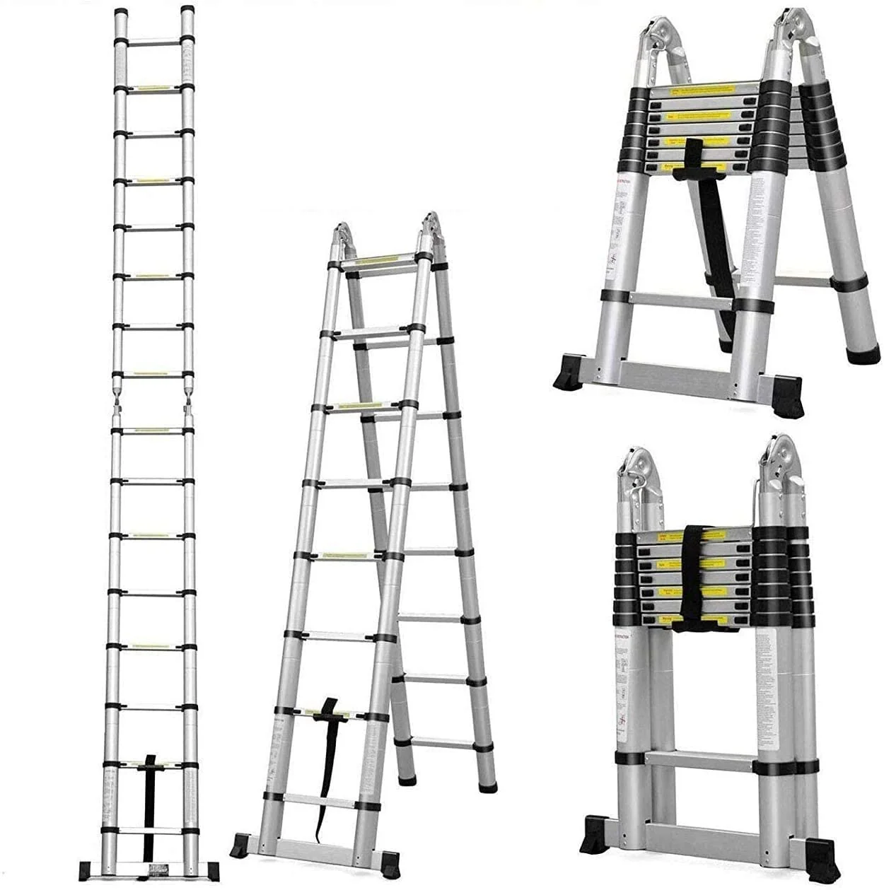 5m Multipurpose Telescopic Foldable Ladder - Image 2
