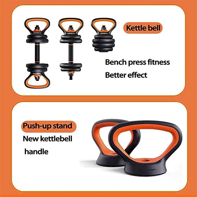 6-in-1 Adjustable Dumbbells Barbell Set (40Kg) - Image 4