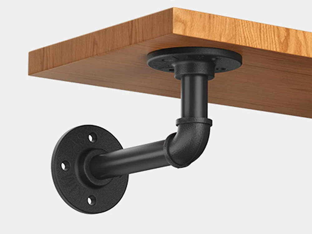 6 Pcs Industrial Rustic Shelf Brackets - Image 2