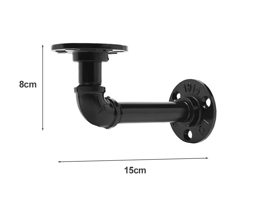 6 Pcs Industrial Rustic Shelf Brackets - Image 8