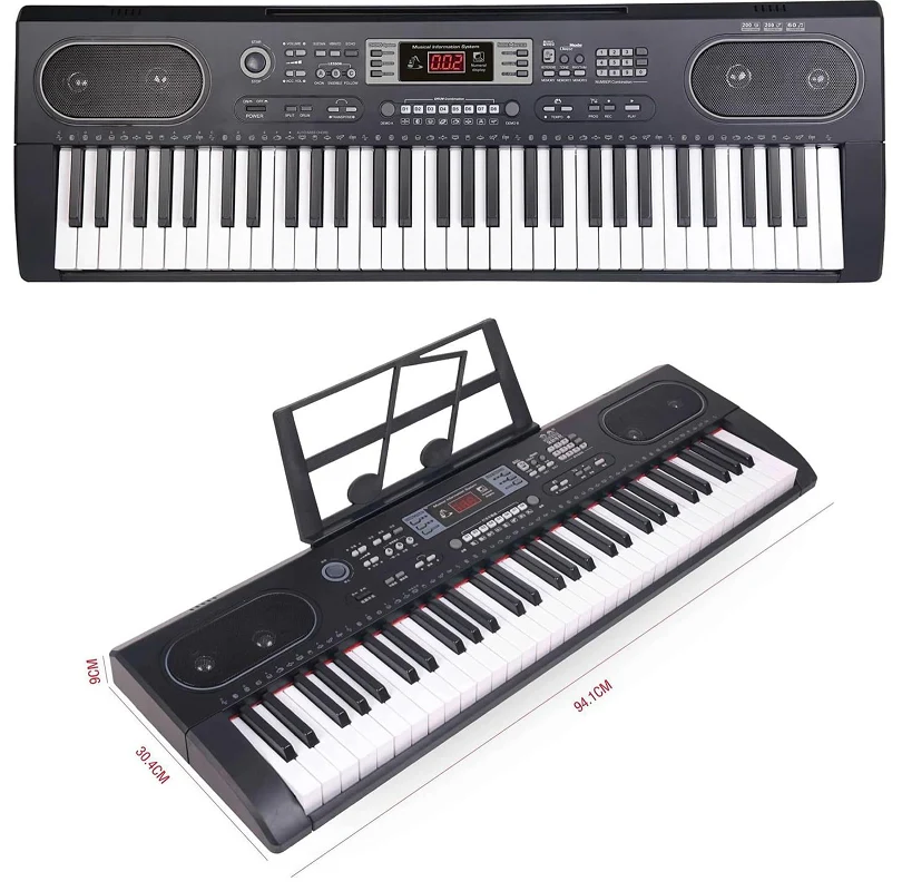 61 Keys Electronic KEYBOARD Piano with Microphone Piano - Image 3