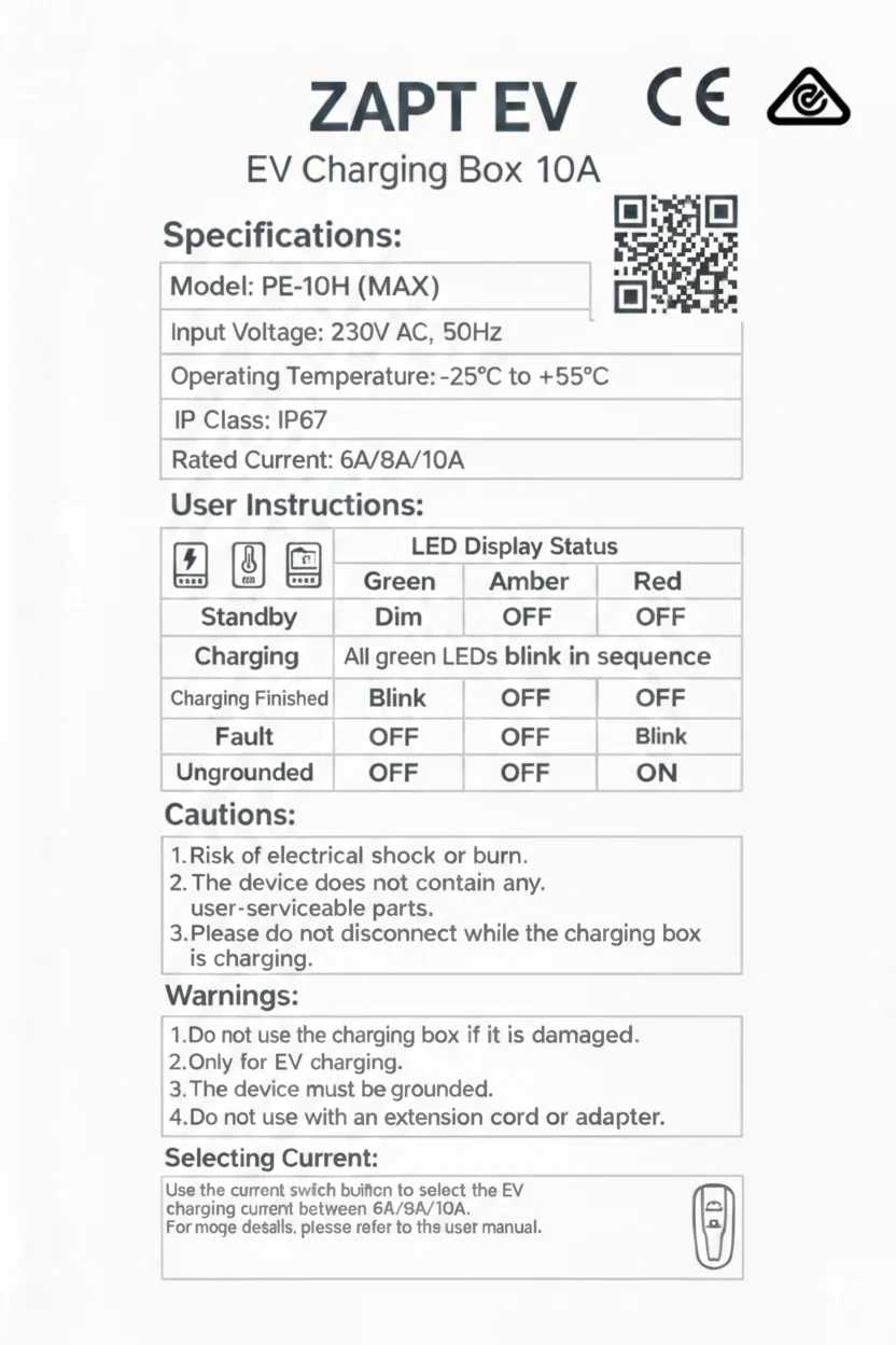 Portable EV Charger Type-1  10A - Image 12