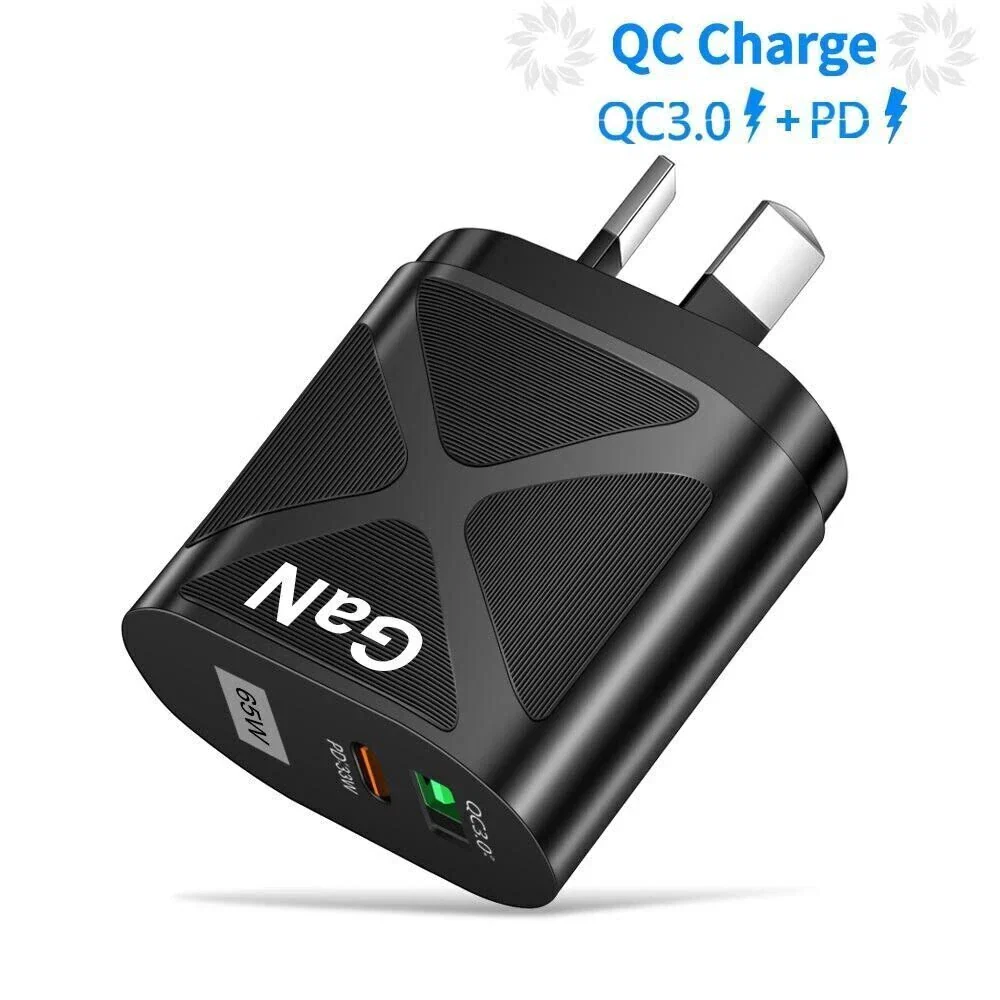 65W GaN USB C PD Fast Charging Wall USB C Charger Power Adapter Type C - Image 4