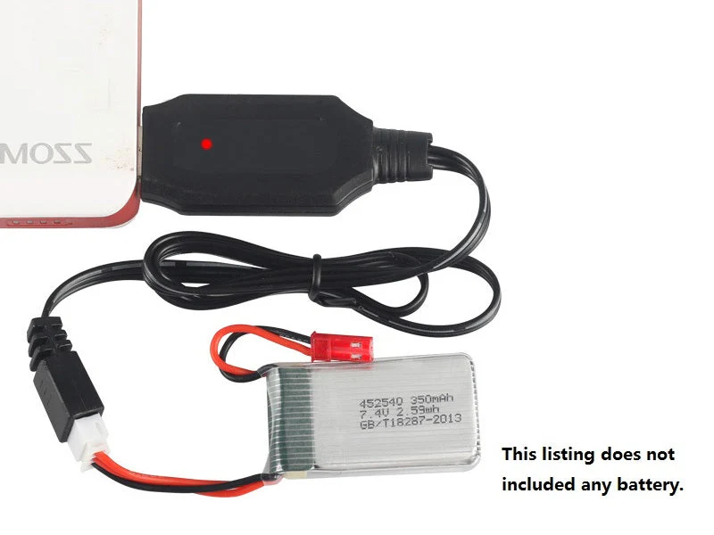 7.4V USB 3 pins Lithium Batteries Charging Cable for Car Drone or Helicopter - Image 3