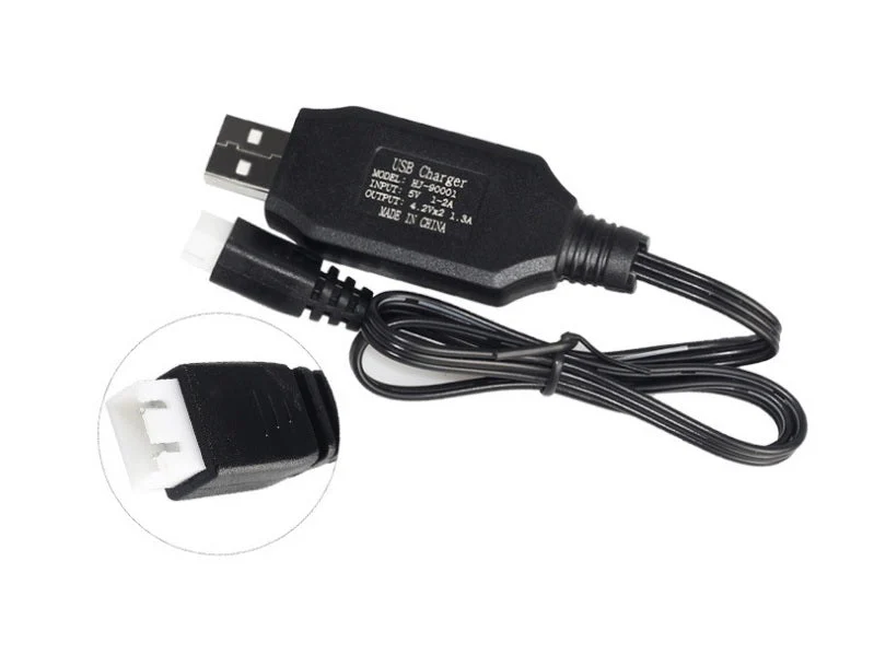 7.4V USB 3 pins Lithium Batteries Charging Cable for Car Drone or Helicopter - Image 4