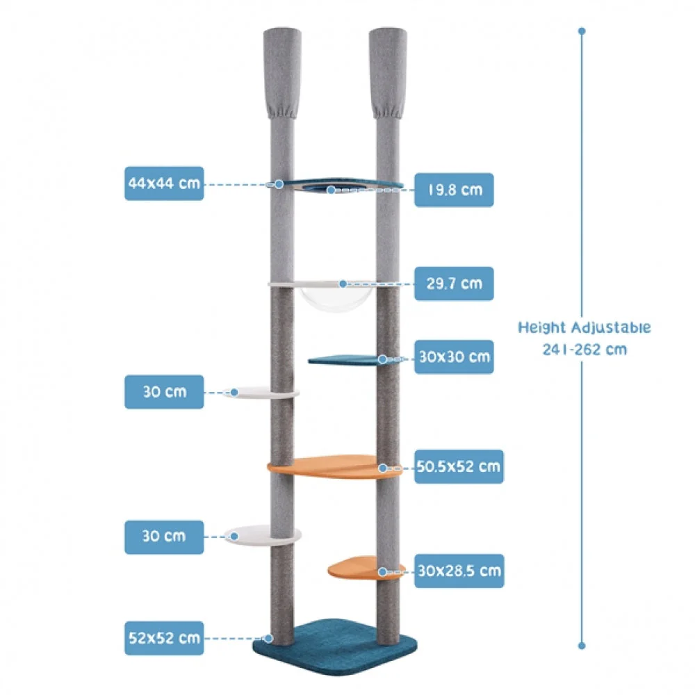 8-8.6FT Floor-to-Ceiling Cat Tree - Image 5