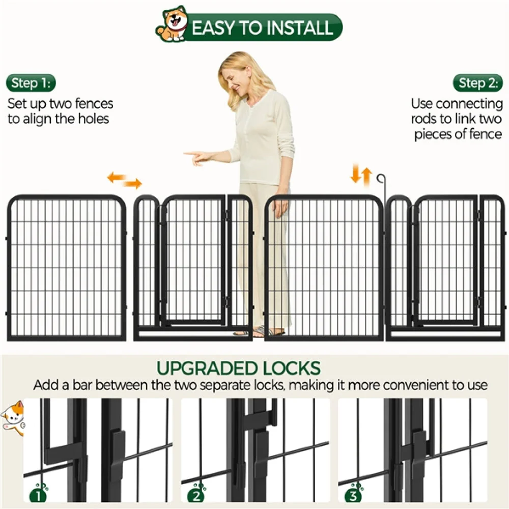 8 Panels Dog Playpen Dog Pen - Image 4