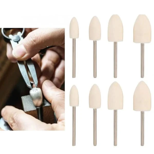 8 Piece Conical Head Polishing Bits - Image 5