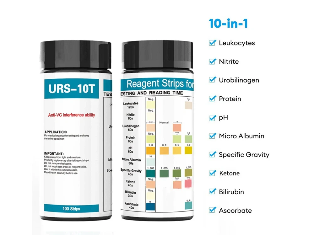 Urine PH Test Strips Protein Ketone Testing Strip - Image 5