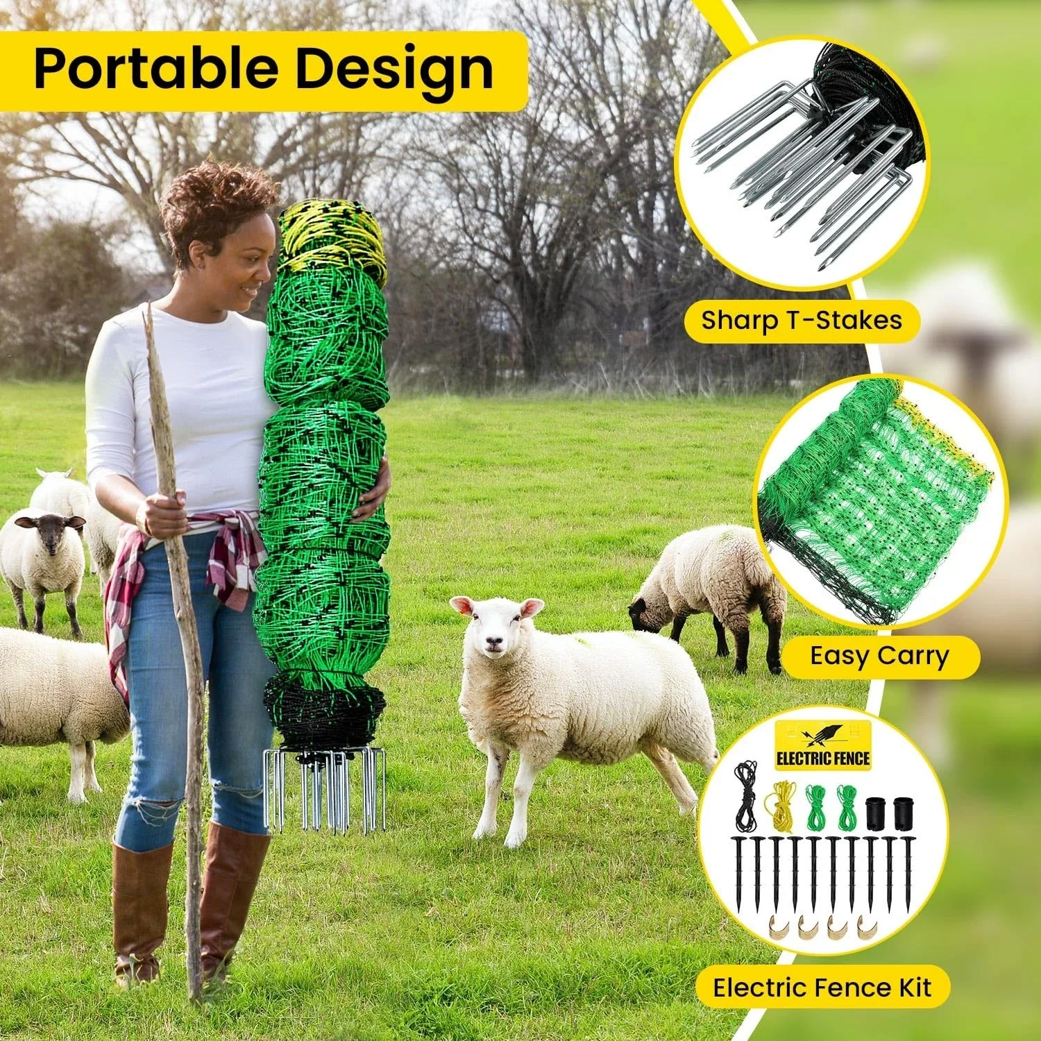 Electric Fence Netting Fence - Image 12