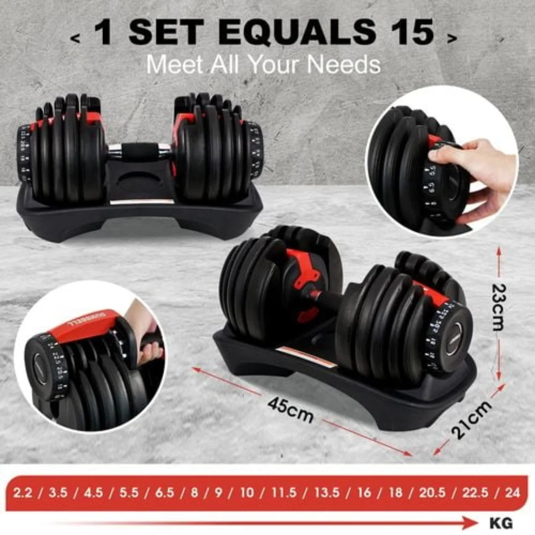 Adjustable dumbbells 24Kg - Image 11