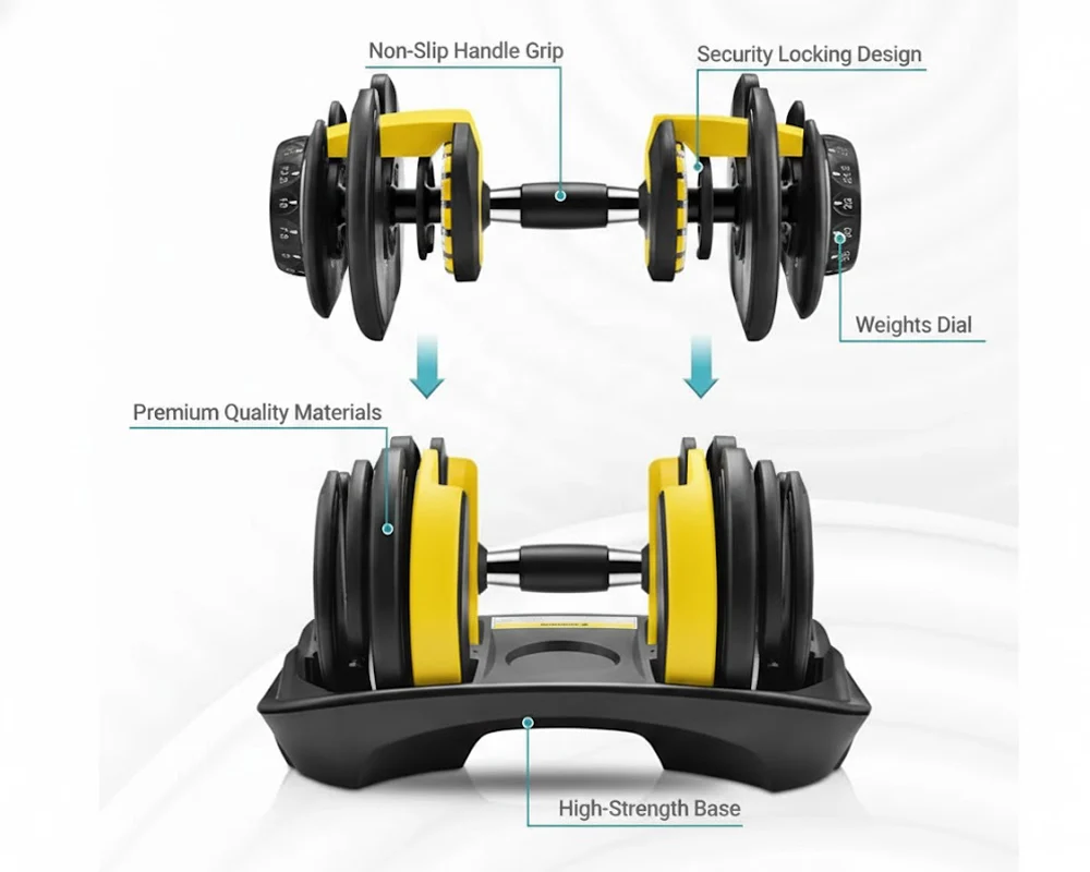 Adjustable dumbbells 24Kg - Image 5