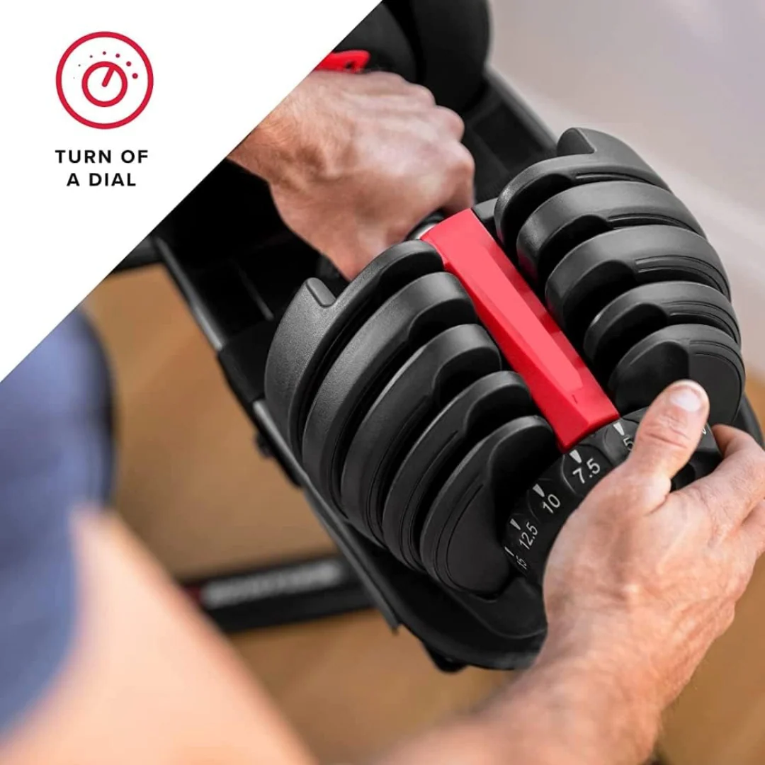 Adjustable Dumbbells 24Kg Pair - Image 11