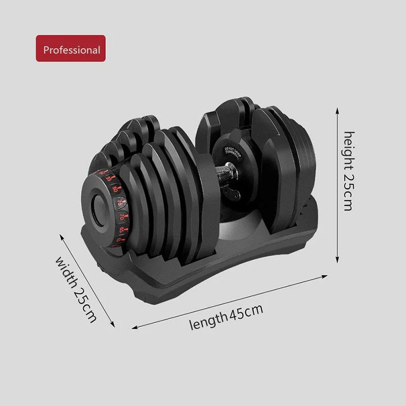 Adjustable Dumbbells 24Kg Pair - Image 8