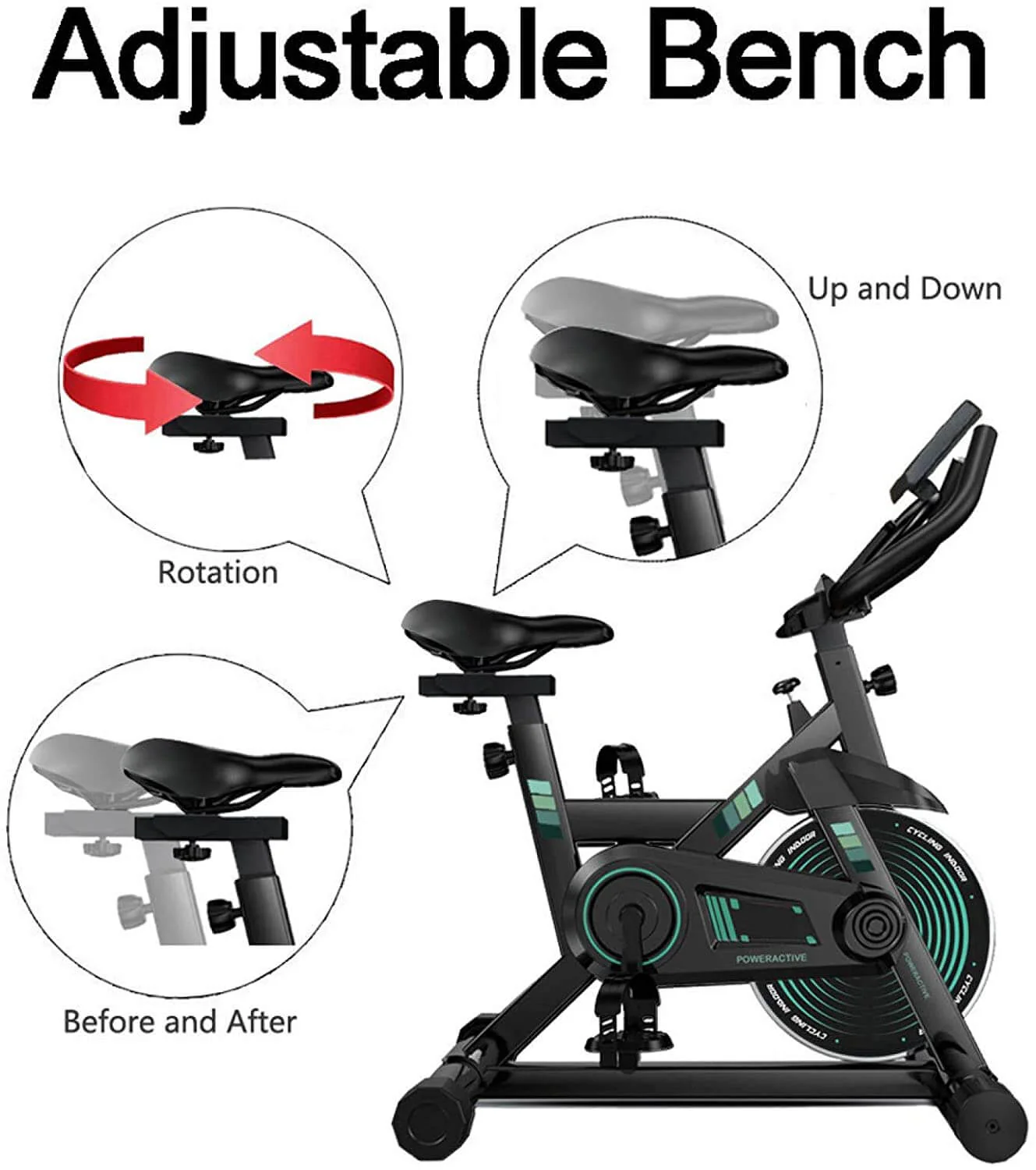 Adjustable Exercycle Exercise Bike - Image 5