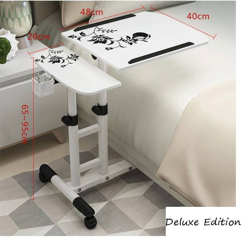 Adjustable Laptop Table Desk Stand with Wheels - Image 3
