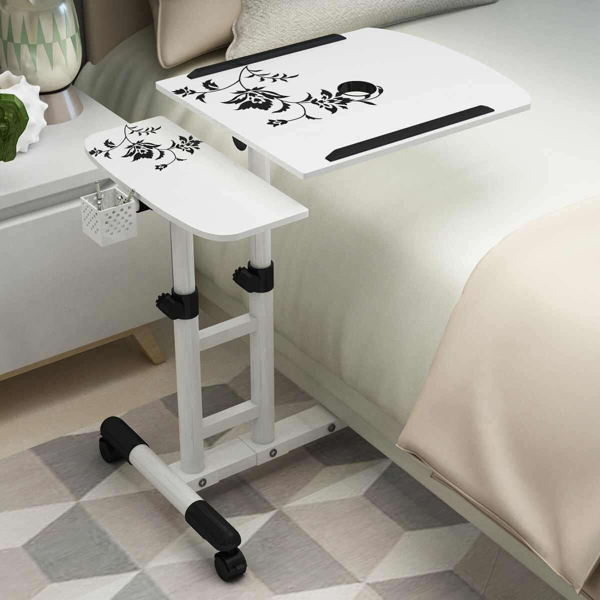 Adjustable Laptop Table Desk Stand with Wheels - Image 7