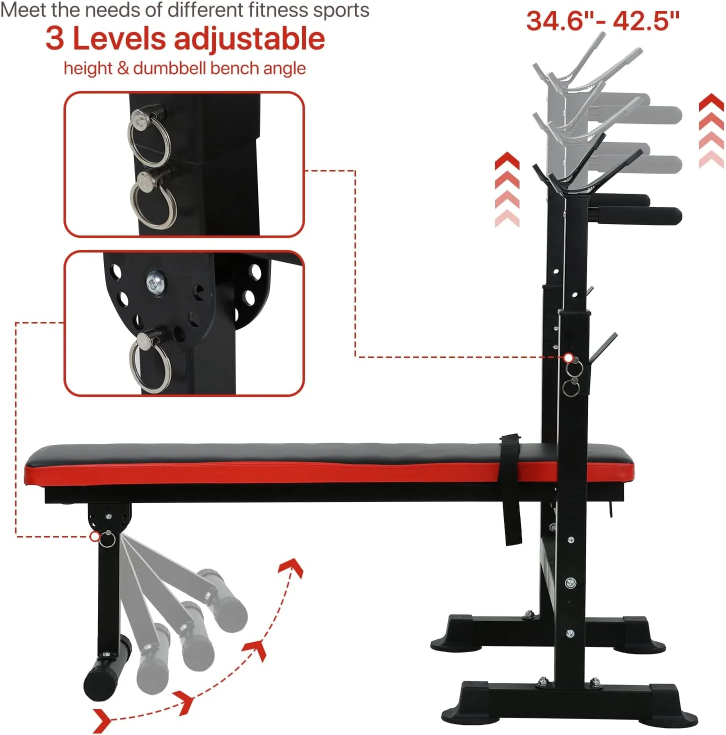Adjustable Weight Bench Sit Up Bench - Image 19