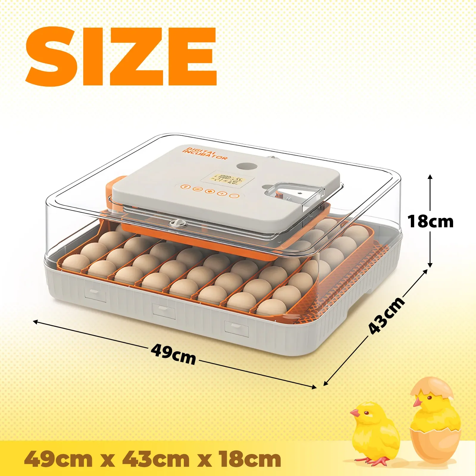 Automatic Egg Incubator  56-70 Eggs - Image 3