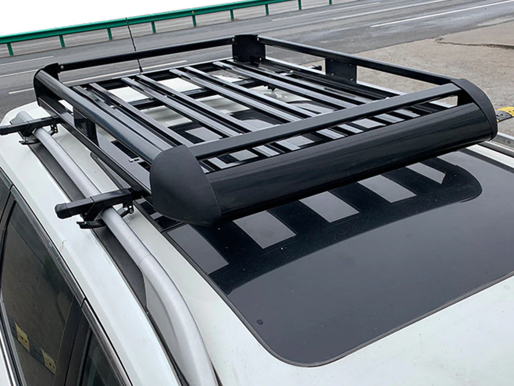 Aluminium Roof Rack Basket Tray Luggage Cargo Carrier 100*140cm - Image 2