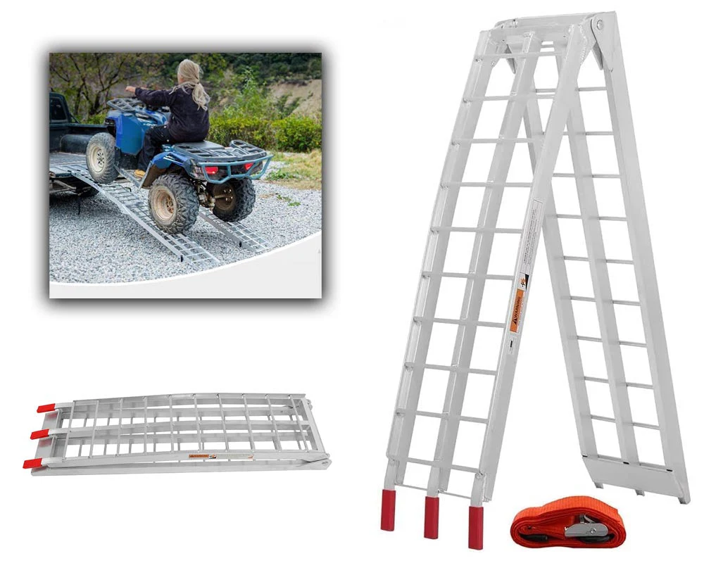 Aluminum Folding Ramp 340KG Loading Capacity Motorbike Loading Ramp 2260mm Long - Image 10