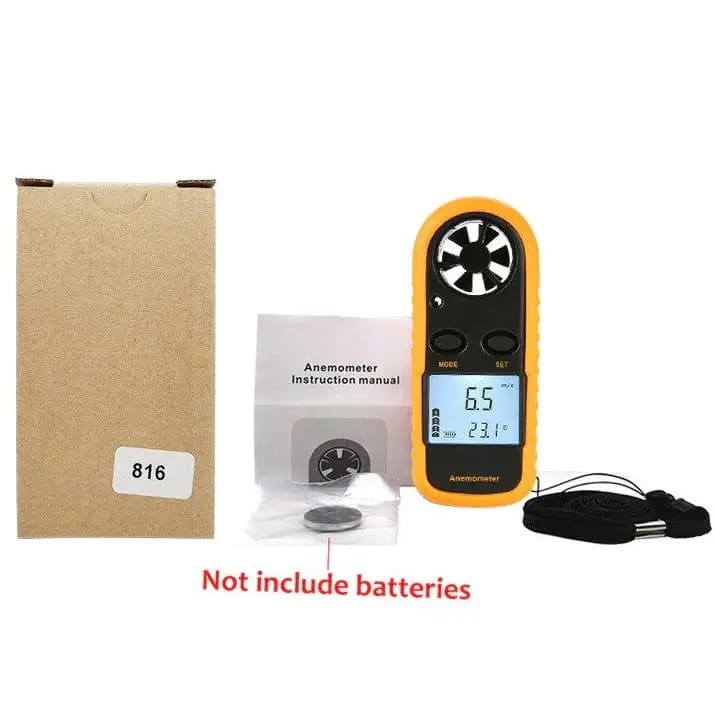 Anemometer - Wind Speed & Air Temperature Meter - Image 8