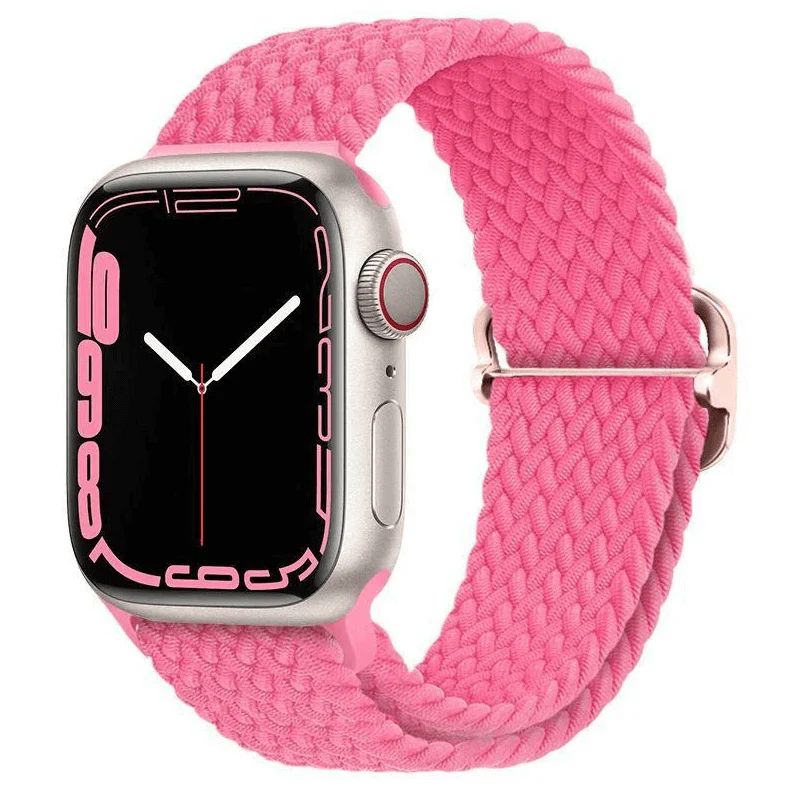 Apple Watch Braided Nylon Band – Adjustable Buckle, Lightweight & Stretchy - Image 7