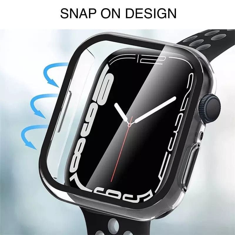 Protective Case for Apple Watch Series 7 (41mm) (Black) - Image 5