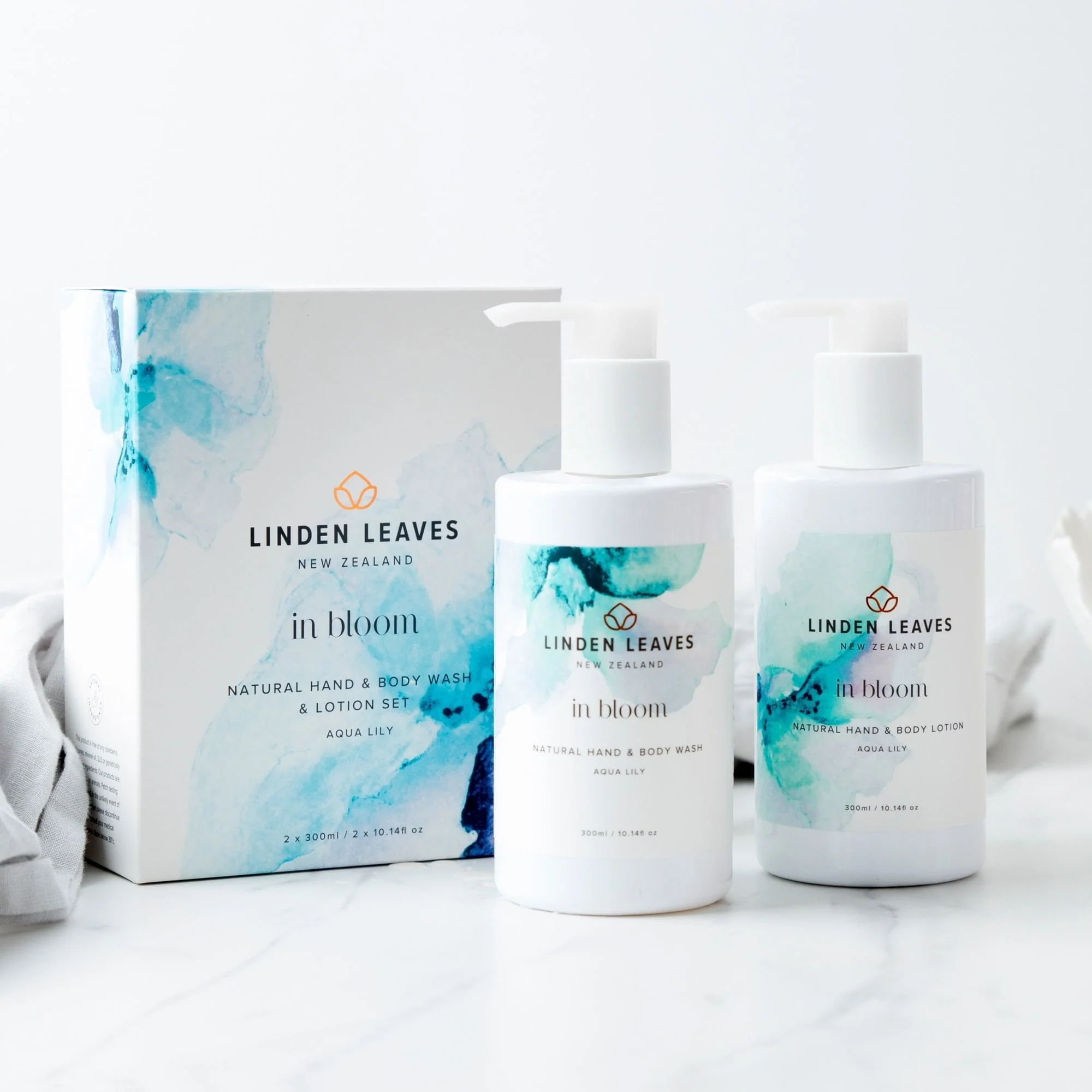 Aqua Lily Hand & Body Wash & Lotion Boxed Set - Image 3