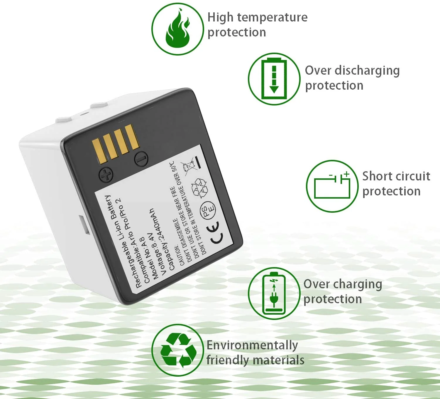 Arlo Rechargeable Battery for Arlo Pro Pro 2 Replacement - Image 7
