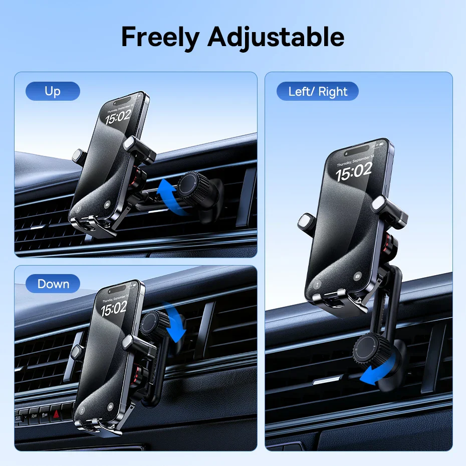 Auto Clamping Gravity Car Phone Holder Air Vent Mount - Image 5