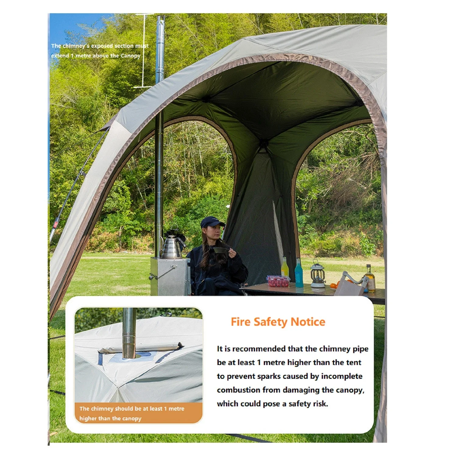 Automatic Dome Canopy & Tent – Includes 4 Side Walls and 1 Groundsheet - Image 6