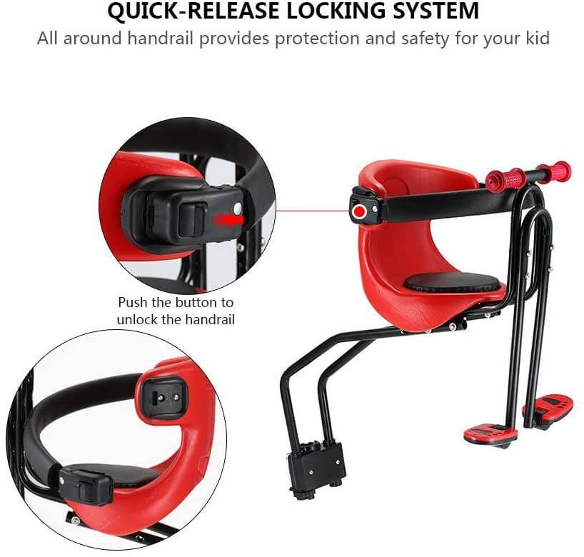 Front Mounted Bicycle Carrier Support – Red - Image 2