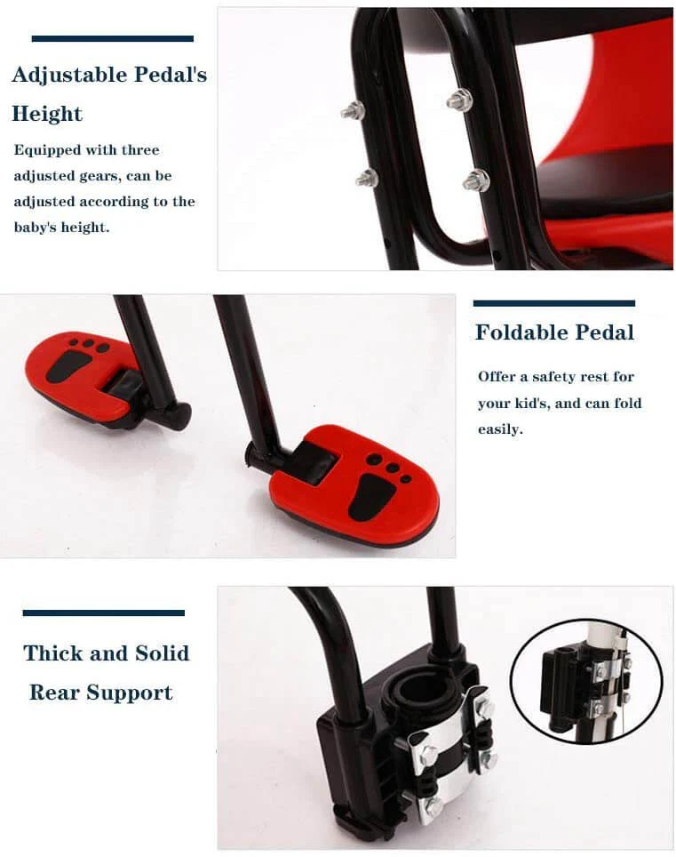 Front Mounted Bicycle Carrier Support – Red - Image 4