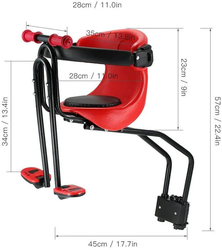 Front Mounted Bicycle Carrier Support – Red - Image 6