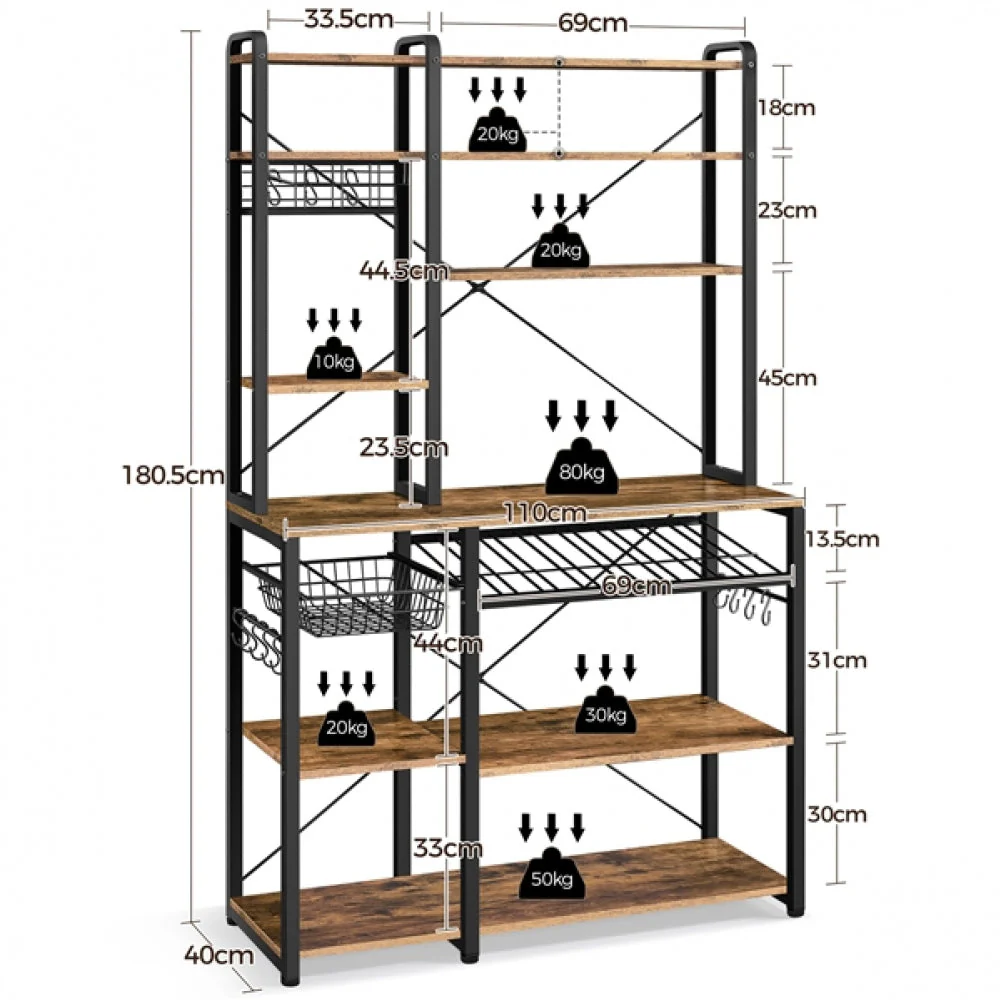 Baker's Rack Wine Rack - Image 5